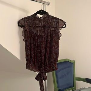 Olivaceous floral top size S brand new